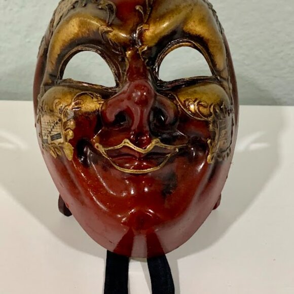 ITALIAN CARNIVAL MASK~HAND PAINTED - Picture 3 of 4